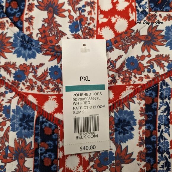 New Directions Petite Sleeveless Top Size PXL - Picture 2 of 5